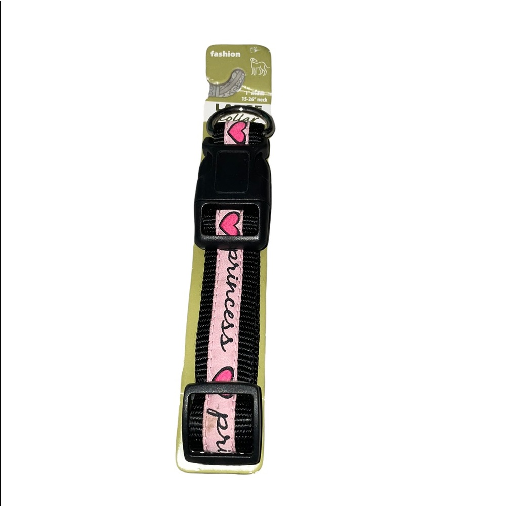 Pet Wear pink princess dog collar NWT